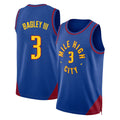 Denver #3 Bagley III Player Basketball Sleeveless Blue Jersey Marvin For Adult Youth