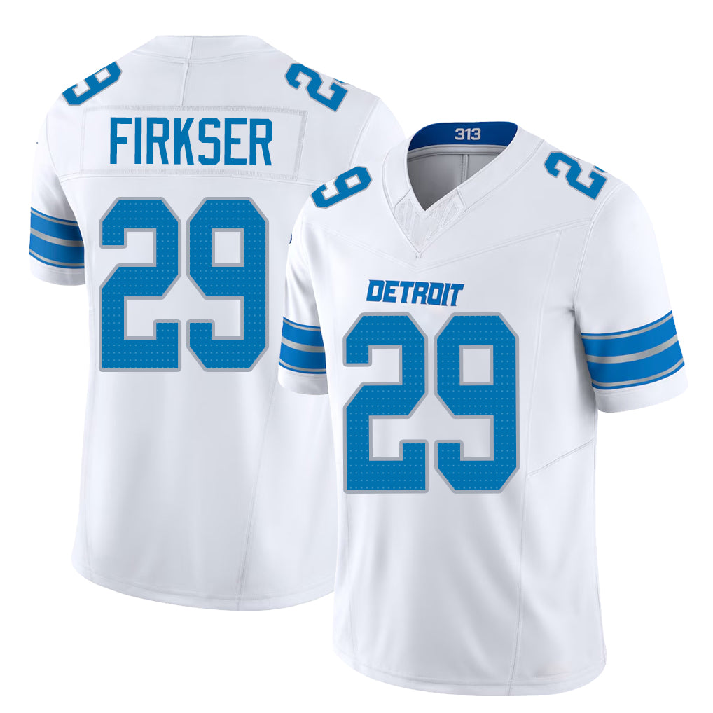 Detroit #29 Maddox Player Football V Neck Short Sleeve White Jersey Avonte For Men Youth Women Gift