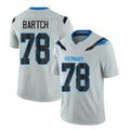 Detroit #78 Bartch Player Football V Neck Short Sleeve Silver Jersey Ben For Men Youth Women Gift