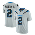Detroit #2 Rakestraw Jr. Player Football V Neck Short Sleeve Silver Jersey Ennis For Men Youth Women Gift
