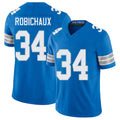 Detroit #34 Robichaux Player Football V Neck Short Sleeve Blue Jersey Kye For Men Youth Women Gift