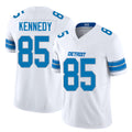 Detroit #85 Kennedy Player Football V Neck Short Sleeve White Jersey Tom For Men Youth Women Gift