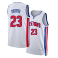 Detroit #23 Okorie Player Basketball Sleeveless White Jersey Ebuka For Adult Youth