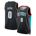 Detroit #0 Duren Player Basketball Sleeveless Charcoal Jersey Jalen For Adult Youth
