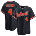 Detroit #4 Brieske Player Baseball Short Sleeve Navy Jersey Beau For Men Women Youth Gift