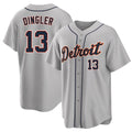 Detroit #13 Dingler Player Baseball Short Sleeve Gray Jersey Dillon For Men Women Youth Gift