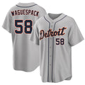 Detroit #58 Waguespack Player Baseball Short Sleeve Gray Jersey Jacob For Men Women Youth Gift