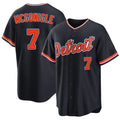 Detroit #7 McGonigle Player Baseball Short Sleeve Navy Jersey Kevin For Men Women Youth Gift
