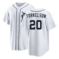 Detroit #20 Torkelson Player Baseball Short Sleeve White Jersey Spencer For Men Women Youth Gift