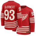Mens Detroit #93 DeBrincat Player Ice hockey Long Sleeve Red Alex Jersey
