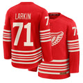 Mens Detroit #71 Larkin Player Ice hockey Long Sleeve Red Dylan Jersey
