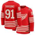 Mens Detroit #91 Tarasenko Player Ice hockey Long Sleeve Red Vladimir Jersey
