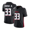 Atlanta #33 Bowman Jr. Player Football V Neck Short Sleeve Black Jersey Billy For Men Youth Women Gift