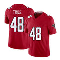 Atlanta #48 Trice Player Football V Neck Short Sleeve Red Jersey Bralen For Men Youth Women Gift