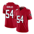 Atlanta #54 Dorlus Player Football V Neck Short Sleeve Red Jersey Brandon For Men Youth Women Gift