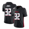 Atlanta #32 Jones Player Football V Neck Short Sleeve Black Jersey Cash For Men Youth Women Gift