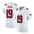 Atlanta #19 Blair Player Football V Neck Short Sleeve White Jersey Chris For Men Youth Women Gift