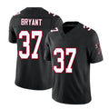 Atlanta #37 Bryant Player Football V Neck Short Sleeve Black Throwback Jersey Cobee For Men Youth Women Gift