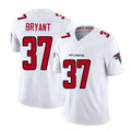 Atlanta #37 Bryant Player Football V Neck Short Sleeve White Jersey Cobee For Men Youth Women Gift