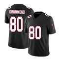 Atlanta #80 Drummond Player Football V Neck Short Sleeve Black Throwback Jersey Dylan For Men Youth Women Gift