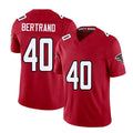 Atlanta #40 Bertrand Player Football V Neck Short Sleeve Red Jersey JD For Men Youth Women Gift