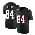 Atlanta #84 Velling Player Football V Neck Short Sleeve Black Throwback Jersey Jack For Men Youth Women Gift