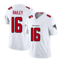 Atlanta #16 Bailey Player Football V Neck Short Sleeve White Jersey Jake For Men Youth Women Gift