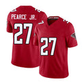 Atlanta #27 Pearce Jr. Player Football V Neck Short Sleeve Red Jersey James For Men Youth Women Gift
