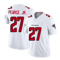 Atlanta #27 Pearce Jr. Player Football V Neck Short Sleeve White Jersey James For Men Youth Women Gift