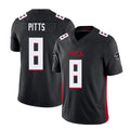 Atlanta #8 Pitts Player Football V Neck Short Sleeve Black Jersey Kyle For Men Youth Women Gift