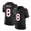 Atlanta #8 Pitts Player Football V Neck Short Sleeve Black Throwback Jersey Kyle For Men Youth Women Gift