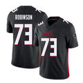 Atlanta #73 Robinson Player Football V Neck Short Sleeve Black Jersey Layden For Men Youth Women Gift
