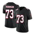 Atlanta #73 Robinson Player Football V Neck Short Sleeve Black Throwback Jersey Layden For Men Youth Women Gift