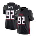 Atlanta #92 Smith Player Football V Neck Short Sleeve Black Jersey Maason For Men Youth Women Gift