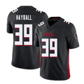 Atlanta #39 Hayball Player Football V Neck Short Sleeve Black Jersey Matthew For Men Youth Women Gift