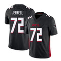 Atlanta #72 Jerrell Player Football V Neck Short Sleeve Black Jersey Michael For Men Youth Women Gift