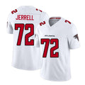 Atlanta #72 Jerrell Player Football V Neck Short Sleeve White Jersey Michael For Men Youth Women Gift