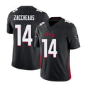 Atlanta #14 Zaccheaus Player Football V Neck Short Sleeve Black Jersey Olamide For Men Youth Women Gift