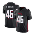 Atlanta #46 Florenzo Player Football V Neck Short Sleeve Black Jersey Philip For Men Youth Women Gift