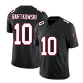 Atlanta #10 Bartkowski Player Football V Neck Short Sleeve Black Throwback Jersey Steve For Men Youth Women Gift