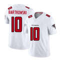 Atlanta #10 Bartkowski Player Football V Neck Short Sleeve White Jersey Steve For Men Youth Women Gift
