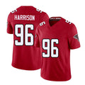 Atlanta #96 Harrison Player Football V Neck Short Sleeve Red Jersey Zach For Men Youth Women Gift