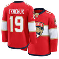 Mens Florida #19 Tkachuk Player Ice hockey Long Sleeve Red Matthew Jersey