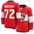 Mens Florida #72 Bobrovsky Player Ice hockey Long Sleeve Red Sergei Jersey