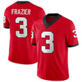 Georgia #3 Frazier Player College Football V Neck Short Sleeve Red Jersey Nate For Men Youth Women