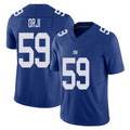 New York #59 Anfernee Player Football V Neck Short Sleeve Royal Jersey Orji For Men Youth Women Gift