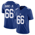 New York #66 Anquin Player Football V Neck Short Sleeve Royal Jersey Barnes Jr. For Men Youth Women Gift