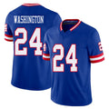 New York #24 Ar'Darius Player Football V Neck Short Sleeve Royal Jersey Washington For Men Youth Women Gift