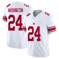 New York #24 Washington Player Football V Neck Short Sleeve White Jersey Ar'Darius For Men Youth Women Gift
