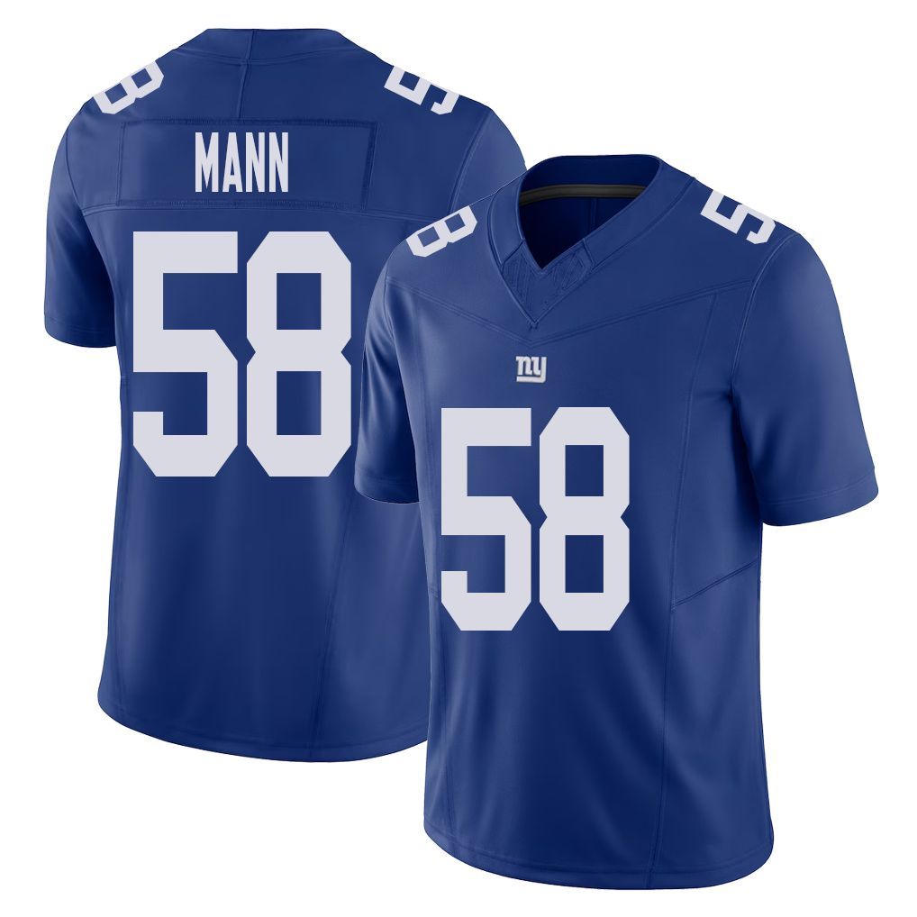New York #58 Ben Player Football V Neck Short Sleeve Royal Jersey Mann For Men Youth Women Gift